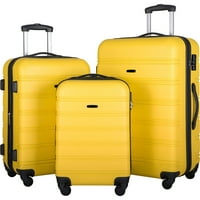 Хомо-лесен багаж што може да се прошири со вртења на тркала, заклучување на TSA, сет од 3 парчиња
