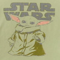 Војна на Starвездите Бебе Јода Дете за момчиња маица и шорцеви, сет со 2 парчиња, големини месеци-5t