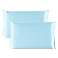 Единствена перница за поволни цени опфаќа од свилена пикала од црта од светло сина стандард