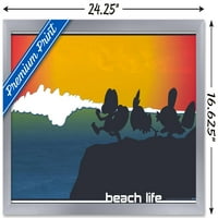 Покемон-Плажа Стил Ѕид Постер, 14.725 22.375