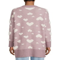 Сонувачи од деби женски печатен кардиган џемпер