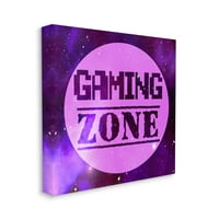 Gluple Industries Gaming Zone Night Sky Graphic Art Gallery Wrapped Canvas Print Wall Art, Design By Marcus Prime