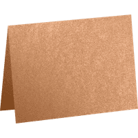 Luxpaper Mini преклопени картички за белешки, 105lb бакар металик, 9 16, пакет