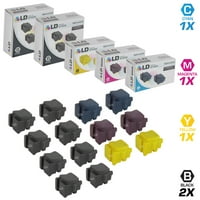 Компатибилни замени за Xero 14pk стапчиња вклучуваат: 108R Black, 108R Cyan, 108R Magenta, & 108R жолт за употреба во Xero Colorqube 8570DN, 8570DT, & 8570NN