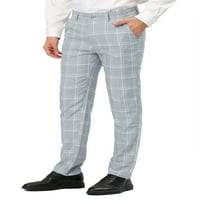 Уникатни поволни цени за машка карирана панталони редовно вклопуваат рамни предни проверени панталони