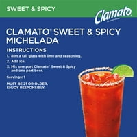 Clamato Sweet & зачинета домат коктел мешавина, fl Oz, шише