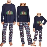 Семејство Божиќ Пижами Појавување Сет Празник Елка Долги Ракави Родител-Дете Облека Pjs Облека За Спиење За Машки Жени Деца