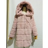 wofedyo дуксери за жени-крзно ' жилет елек со долги ракави потопла јакна за тело палто за жени