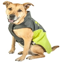 Touchdog Subzero-Бура Водоотпорен Рефлектирачки Куче Палто w blackshark технологија