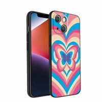 Срце-пеперутка-Y2K телефон случај за iPhone За Жени Мажи Подароци, Мека Силиконски Стил Шок-Срце-Пеперутка-Y2K Случај за iPhone