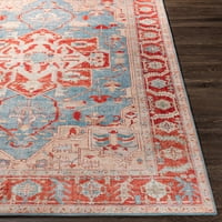 Уметнички ткајачи Theda Red Blue Ft. Ft. Област килим