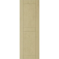 Ekena Millwork 18 W 50 H Rustic Two Two Equal Panel рамен панел рачен рачен фаул од дрво ролетни, подготвен тен,