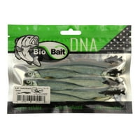 Biobait DNA прекинувач 5 '' Сместоци 6pk мека пластична риболов мамка