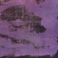 Ахгли Компанија Внатрешен Правоаголник Апстракт Богата Јоргована Виолетова Апстрактна Површина Килими, 2'4'