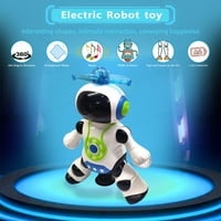 Танцување Робот Играчка За Деца Со Музика И 3Д Трепкачки Светла, Степен Ротација Играчка Робот, на 1