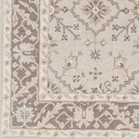 Уметнички ткајачи Пертиос светло сива традиционална килим во областа 2'6 8 '