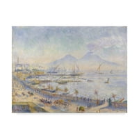 Заштитена марка ликовна уметност „Заливот на Неапол“ платно уметност од Пјер Август Реноар