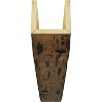 Ekena Millwork 10 W 6 H 18'l 3-страничен пеки кипарис ендуратан фау дрво тавански зрак, премија на возраст