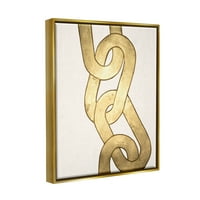 Tuphell Industries модерен ланец врски форми апстрактна сликарство злато плови врамени уметнички печатени wallидни уметности