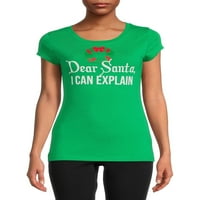 Рани јуниори Почитувана графичка маица на Дедо Мраз