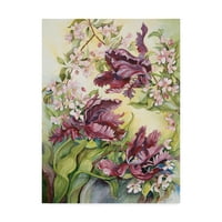 Трговска марка ликовна уметност „Папагал лалиња со платно од цреша“ од anоан Портер