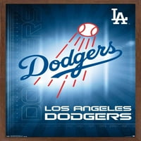 Лос Анџелес Доџерс - Лого Ѕид Постер, 14.725 22.375