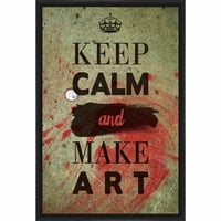 Чувајте се смирени и направете уметничка wallидна уметност