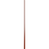 Ekena Millwork 3 4 W 34 H TRUE FIT PVC, два табла врамени од табла-n-batten ролетни, црвена пиперка