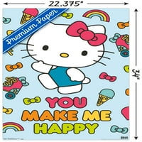 Здраво Маче-Среќен Ѕид Постер, 22.375 34