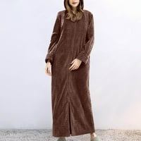 ксиух облека за спиење за жени жени пижами фланелен задебелен долг капут домашна облека пижами женска женска облека за спиење