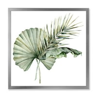 Тропски букет „ДизајнАрт“ со банана кокос и палма лисја „Традиционално врамен уметнички принт