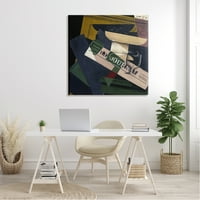 Ступеларска индустрија le суво грозје Хуан Грис Класичен апстрактна сликарска галерија за сликање завиткано платно печатење wallидна уметност, дизајн од One1000paintings