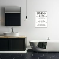 Индустрии за домашни декори за домашни минимални правила за бања потпишат добра семејна хигиена, 30, дизајнирана со букви и наредени