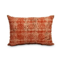 Едноставно Дејзи, 14 20 Патина портокалова 'рѓа декоративна апстрактна перница за фрлање на отворено
