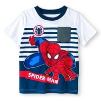 Краток ракав за кратки ракави на момчињата Spider-Man Toddler Boys