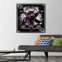 Стрип Филм - Темниот Витез - Џокер Играње Картичка Ѕид Постер со Притисни Иглички, 22.375 34