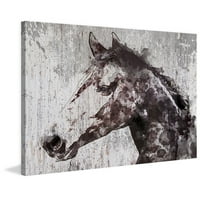 Мармонт Хил челичен прашина коњ од Ирена Орлов Сликарство печатење на завиткано платно