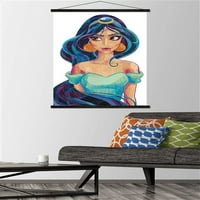 Дизни Принцеза - Јасмин - Стилизиран Ѕид Постер Со Магнетна Рамка, 22.375 34