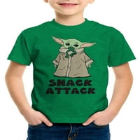 Boysвездени војни момчиња бебе Јода закуска на напад графичка маица, големини 4-18