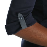 Pleенски ракав плетен врв со копче за копчиња
