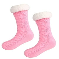 Зимски Топол Дволичен Кревет Од Руно Нелизгачки Подни Чорапи Топол Тиеток