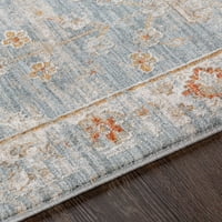 Уметнички ткајачи Медалјон Традиционален килим во областа, правлива сина боја