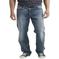 Сребрени фармерки копродукции за мажи Грејсон лесно се вклопуваат со фармерки со права нозе, големини на половината 30-42