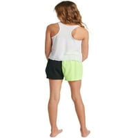 Justice Girls Tank Top и Colorblocked Pajama Shorts Shoots Slet, 2-парчиња, големини 5- и плус