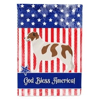 Каролини Богатства BB8415CHF Aidi Атлас Планинско Куче Американско Знаме Платно Куќа Големина Голема, разнобојна