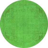 Ахгли Компанија Внатрешна Тркалезна Ориентална Зелена Индустриска Област Килими, 5 ' Круг