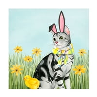 Грејс Поп „Велигденски мачки III“ платно уметност