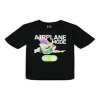 Момци за приказни за играчки на Дизни 4- Buzz Режим на авион на графички маица со краток ракав