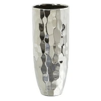 Скоро природно 13 Трговски керамички дизајнер на сребрена цилиндар вазна