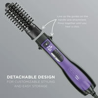 Infinitipro by conair the јазолот д -р средна рунда четка, создадете дефинирани бранови и кадрици на сите типови на коса, BH02RD